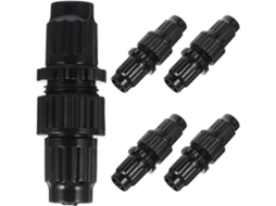 Conjunto De 5 Conectores Plástico Para Mangueira Jardim Com Rosca