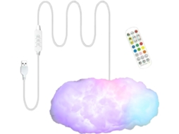 Luminária De Teto 3d Genérica, Luz Led Multicolorida Com Controle Remoto E Sincronização De Música.