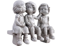 Estátua do Primeiro Beijo para Ambientes Externos, Estátua Decorativa Infantil do Primeiro Beijo, Pequena Estatueta Às CHABERLU