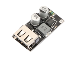 Módulo Conversor Dc 6 32v para 12v 24v com Qc3.0 Placa Reductora de Voltaje para Carga Usb