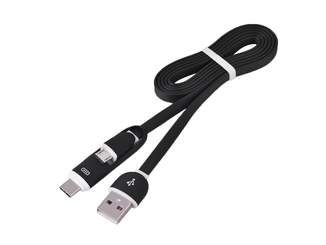 Cabo de Dados 2 em 1 Android Type C EOOCOO (rápido, sincronização)