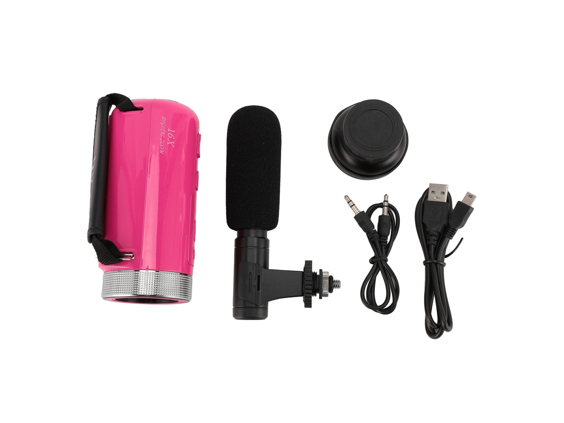 Câmera De Vídeo Camcorder Digital 16mp 1080p Hd 16x Zoom Com Microfone Tela 2.4 Polegadas Para Vlogging