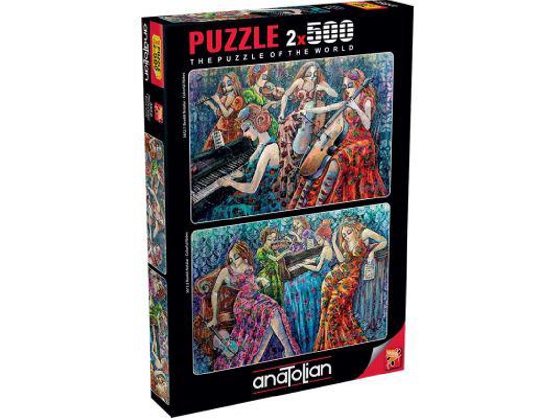 Puzzle Anatolian Notas Coloridas 2 X 500 Peças