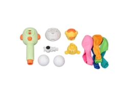 Mali brinquedo Exercitador de Respiração Infantil Sensorial Bola Flutuante com 6 Balões Verde