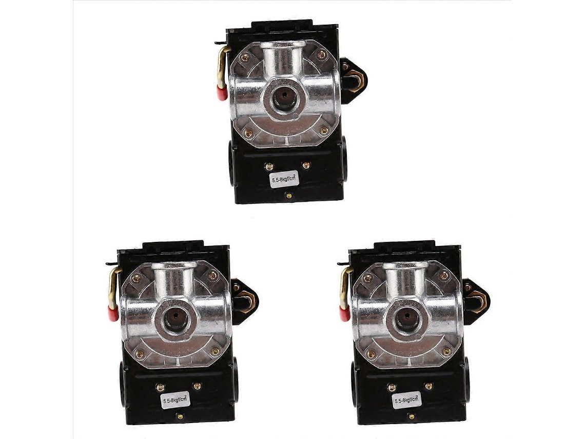 Compressor De Ar De 5 8 Kg Com Válvula De Controle De 4 Portas E 26 Amperes, Para Serviço Pesado, Preto. Nostalgia88