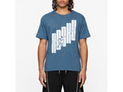Rockinstone Rocky Movie Letter Step Straight Heather Indigo Adult T-shirt Size:xxxl
