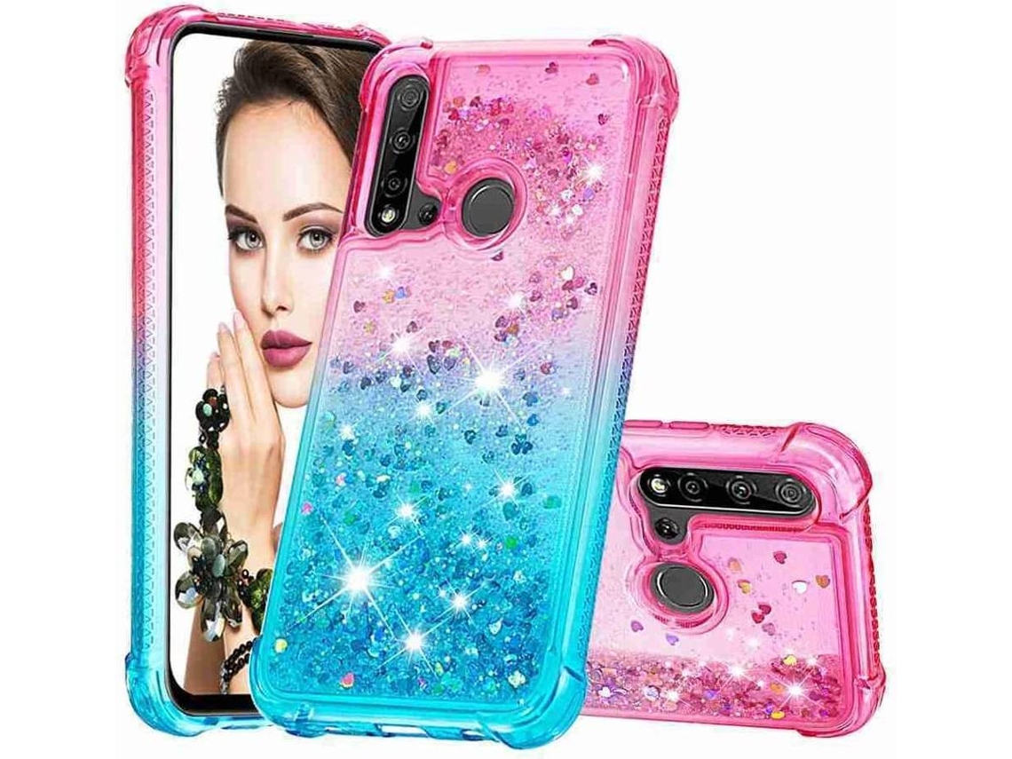Capa Huawei P20 Lite 2019 HONGWE. Rosa, Azul