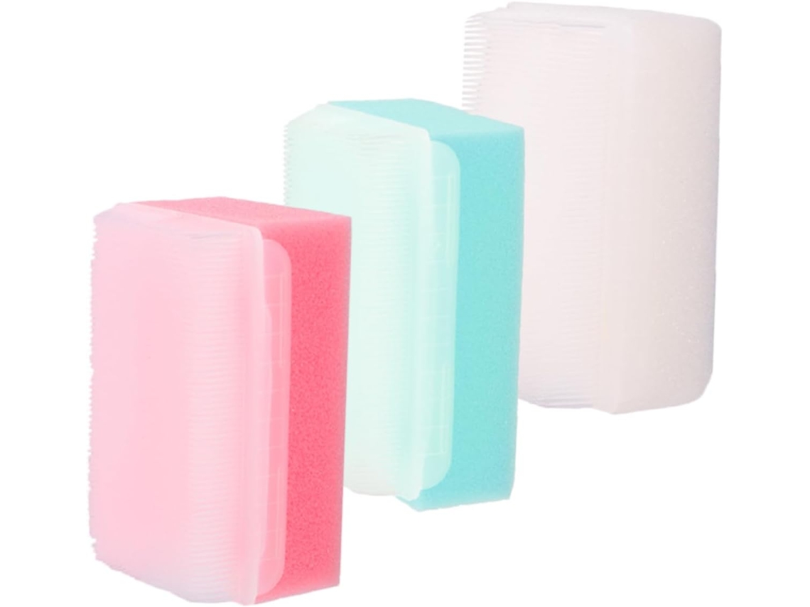 Conjunto De 3 Escovas Banho Coloridas, Escova De Limpeza Para Banho, Branca, Verde E Rosa