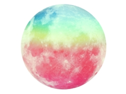 Adesivo Luminoso Lua De 30cm Da Laxiscreed Para Decoração Luminosa E Ambientes Especiais