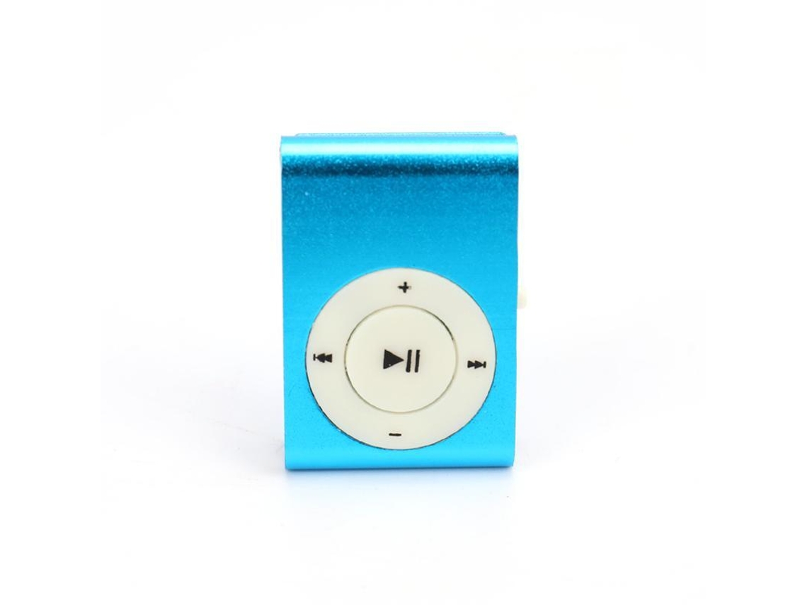 Reprodutor Mp3 Mini Com Clip Usb2.0 3.5mm Sem Tela Suporta Cartão De Memória Simples