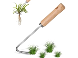 Ferramenta de Aço Inoxidável para Capinar, Extrator Manual com Dente de Leão com Cabo de Madeira, Portátil AQUAFORGE