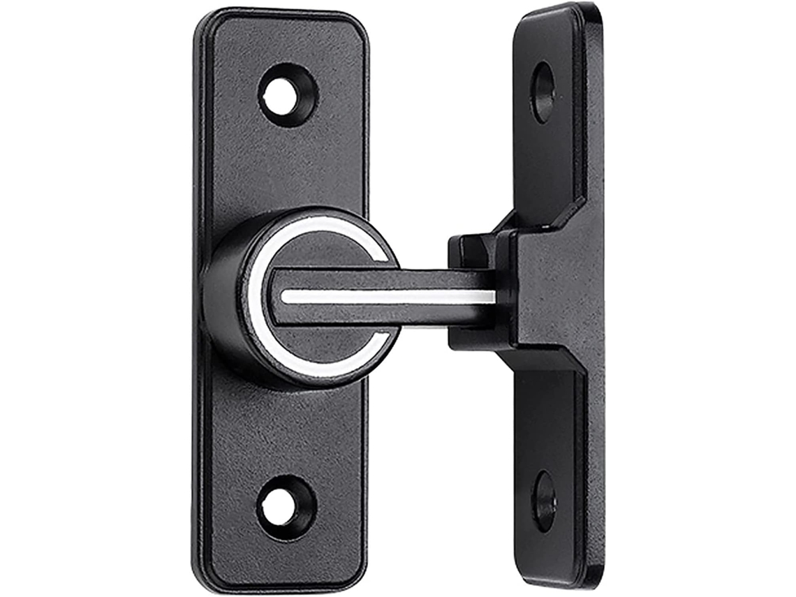 Fechadura Deslizante Para Porta Portátil, Fechadura De Porta Em Liga Zinco 90 Graus, Fivela De Porta Curva