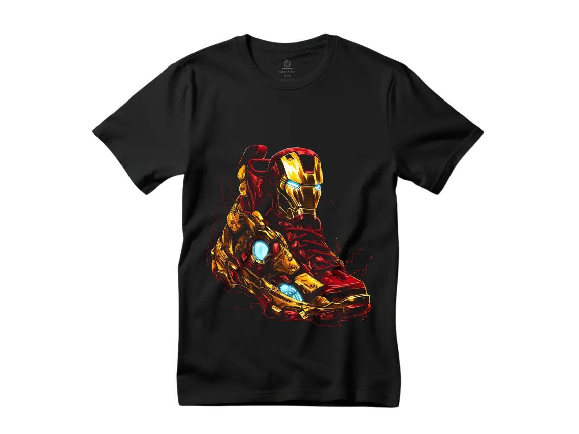 T-shirt Rockinstone Iron Man Sneakers : Embrace Superhero Style (m)