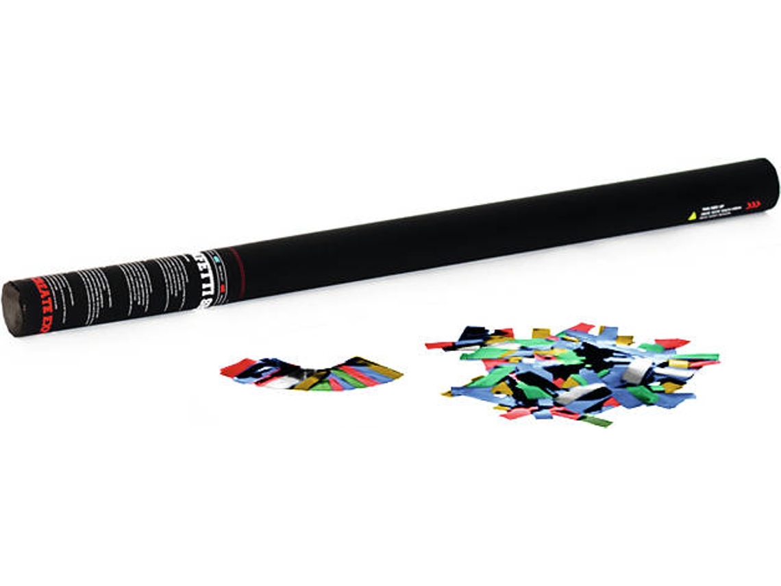 Canhão de Confetti TCM 33 80 cm, Multicolor Metallic