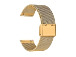 Pulseira de substituição de aço inoxidável com alça milanesa de 22 mm para relógio inteligente Suunto 9 com fivela Ly para bicicleta elétrica