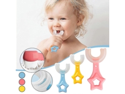 1pc Escova de Dentes em Forma U 360 Graus Bebê Silicone Macio GOKOCO