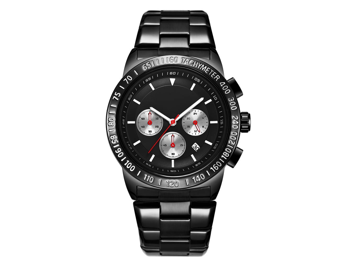 Relógio de Pulso Masculino Ochstin com Pulseira de Aço, Display Redondo, Quartz, Estilo Moderno