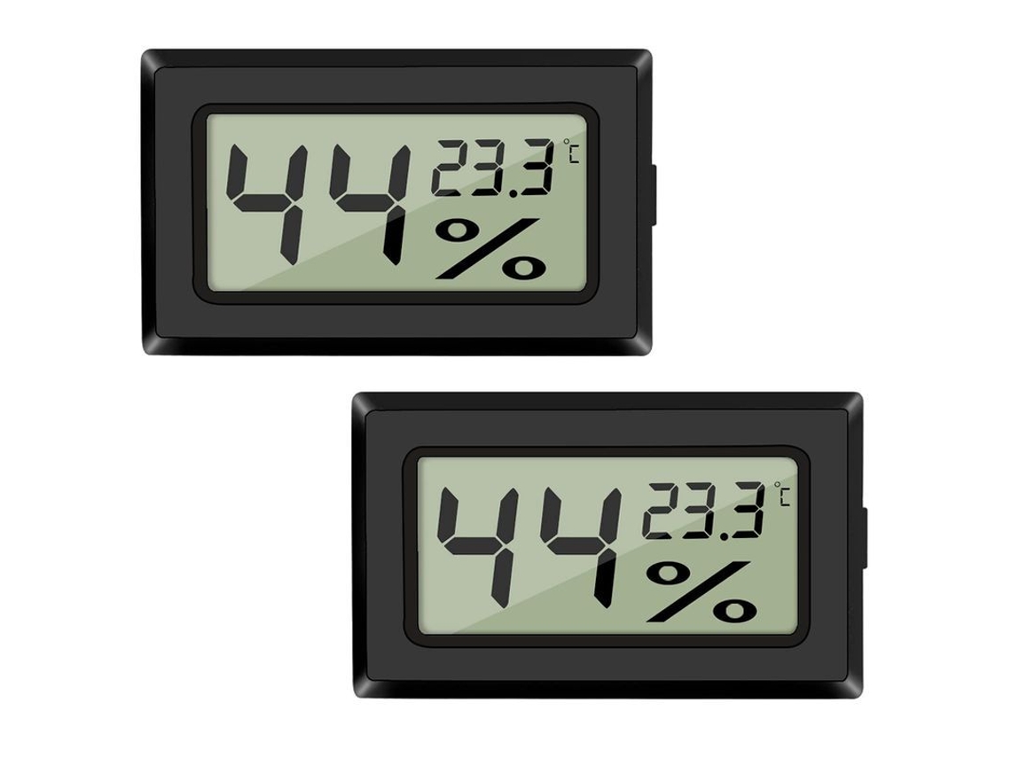 Termômetro Digital De Umidade Lcd 2-pack, Medidor De Temperatura E Umidade Para Casa E Escritório