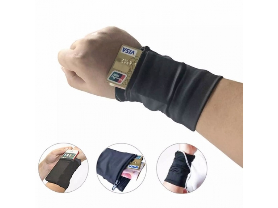 Pulseira Esportiva Com Compartimento / Pulseira Para Celular E Chaves