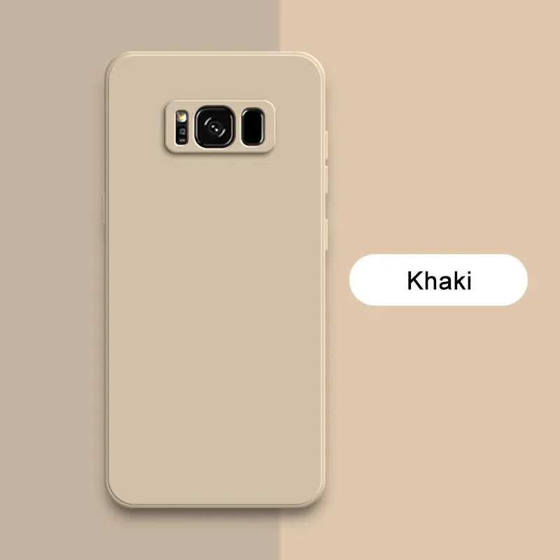 Capa De Silicone Líquido Para Celular Samsung A51 4g (cáqui), Com Parte Traseira Macia E Resistente A Impactos.