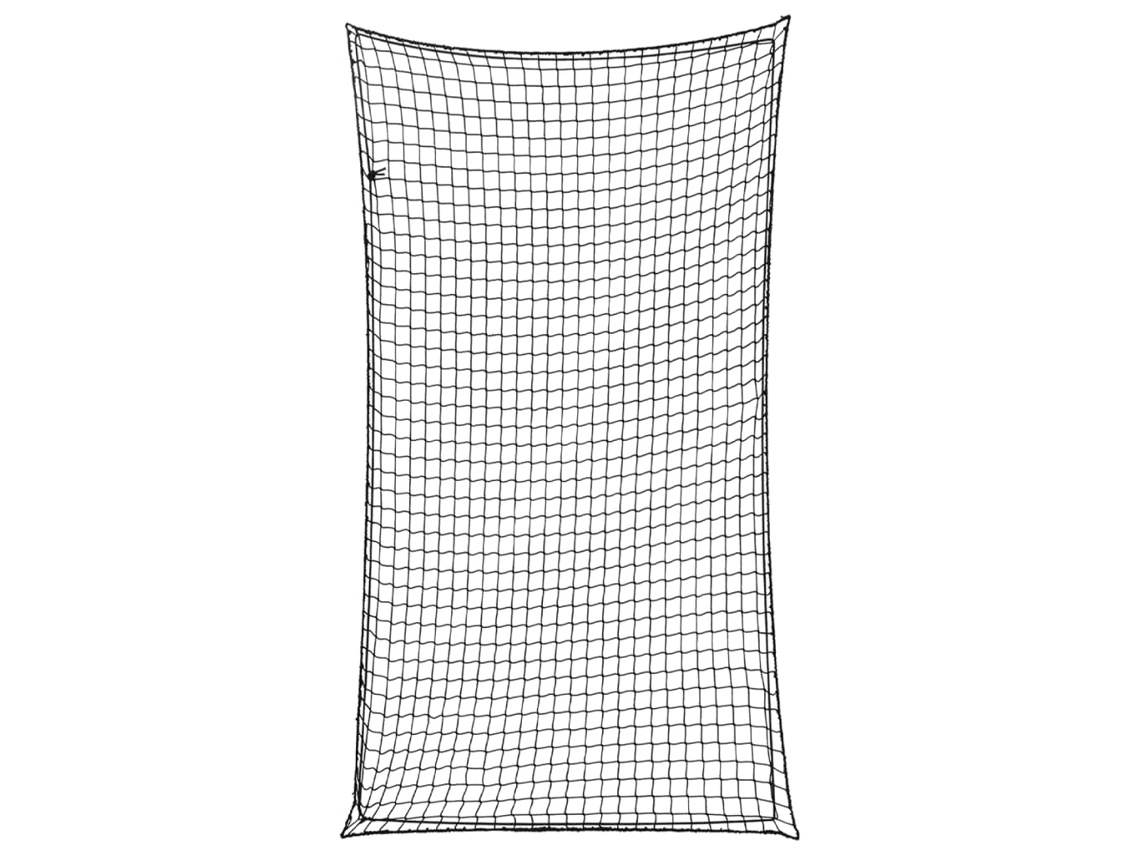 Vidaxl Rede Para Reboque Com Corda Elástica 4,5x2,5 M Pp Preto