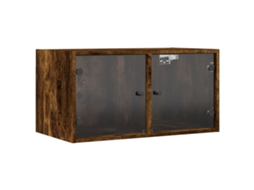Wall Cabinet, Wall Cabinets Vidaxl Marrom Madeira Processada (n/a)