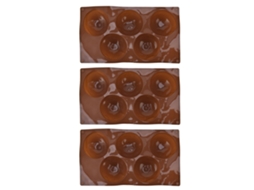 Forma de Silicone LAXISCREED 5 Buracos para Chocolate Biscoito Pastel