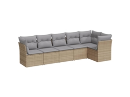 Garden Sofa Set, Garden Sofa Sets Vidaxl Bege Rattan / Vime (n/a)