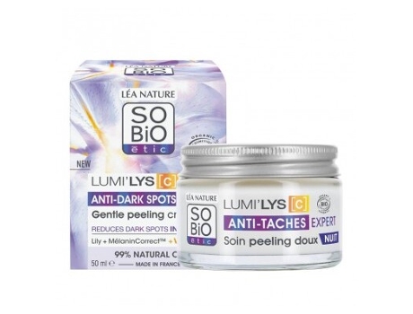 SOBiO étic Creme de Noite Peeling Lumilys Antimanchas Expert 50 ml