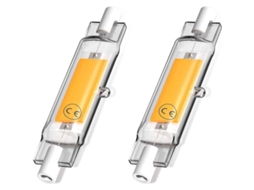 Nova Line lâmpada Led Cob R7s 78mm J78 5w 500lm 4000k, Equivalente a 30 50w Halógena, 2unidades