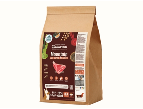 Ração Seca Cão NATUREXTRA Montain Cabra 5Kg