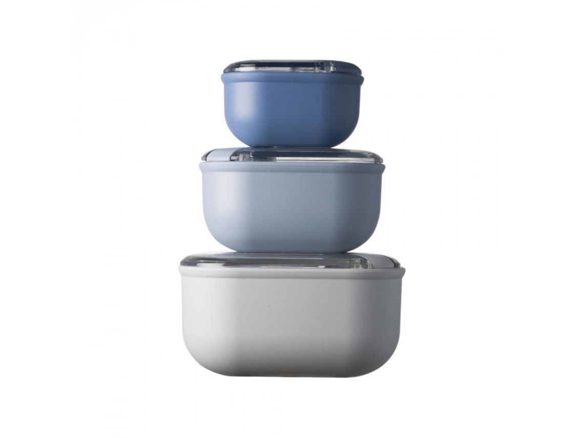 Conjunto de Caixas para Conservação OMADA 0,425L + 1L + 2L (SAN/PP/PE/LD - Multicor)