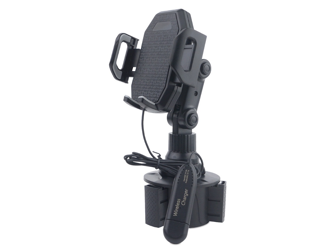 Suporte Para Celular Com Carregador Sem Fio Usb De 5w E Ângulo Ajustável Para Carro, Compatível Com Celulares De 4 A 6,8 Polegadas.