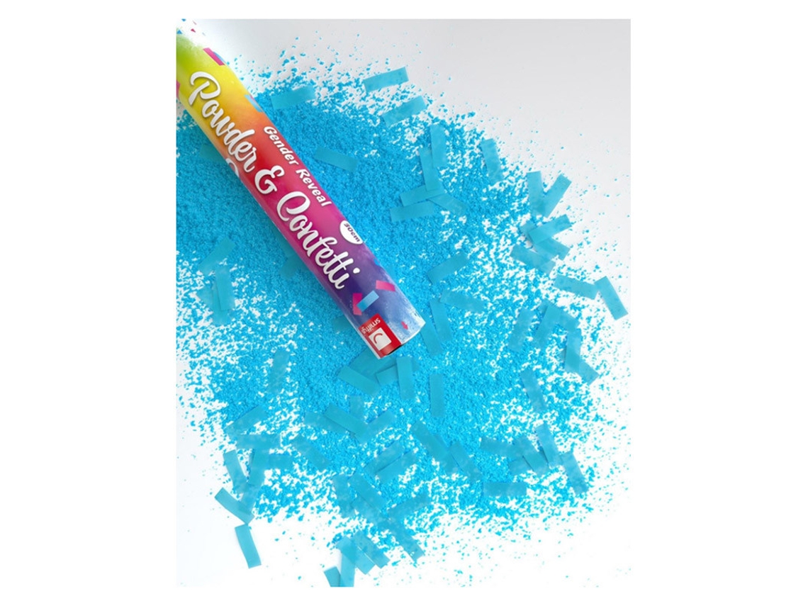 Adereço SMIFFY'S Gunpowder Cannon E Blue Confetti Para O Gênero Revelam 30 Cm