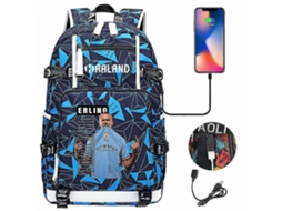 Mochila Erling Haaland com Estampa, Escolar e de Viagem | S/MARCA