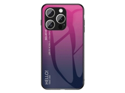 Compre Capa Antirriscos De Vidro Temperado Capa De Pc Tpu Para Iphone 16 Pro Com Gradiente Rosa