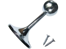 Conjunto De 6 Suportes Cromados Para Toalheiro, Com 19 Mm De Diâmetro.