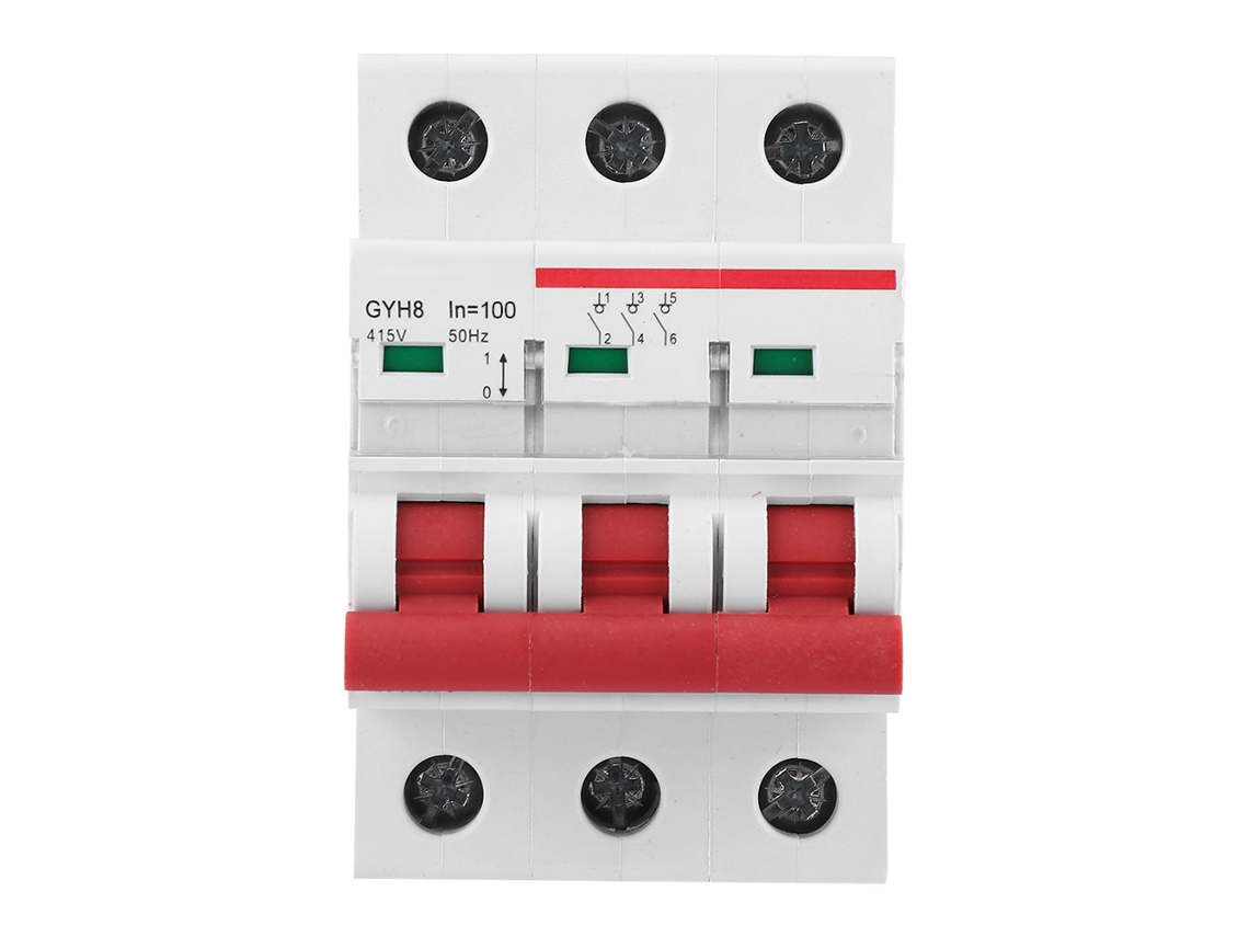 Interruptor de Circuito Miniatura 3p 100a 415vac para Edifícios Industriais Proteção de Aislamiento S/MARCA