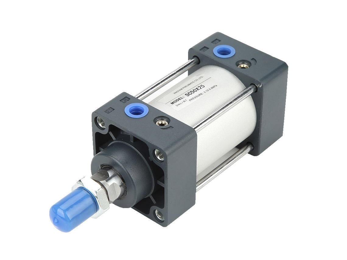 Laxiscreed Cilindro Pneumático Ajustável Em Alumínio De 50mm Para Pressão De 0,1 A 1mpa