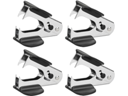 Removedor de grampos de metal Slowmoose de 4 peças - rápido e eficaz, portátil, preto