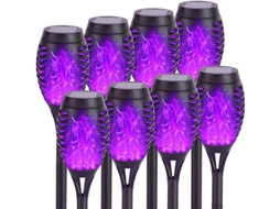 Luminária Solar Exterior 12 Leds AQUAFORGE para Uso Decorativo