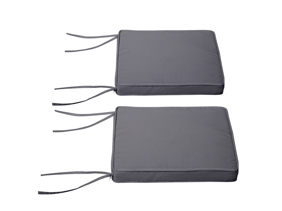 Conjunto de 2 Almofadas para Cadeiras de Jardim 45x45cm TOPBRICO