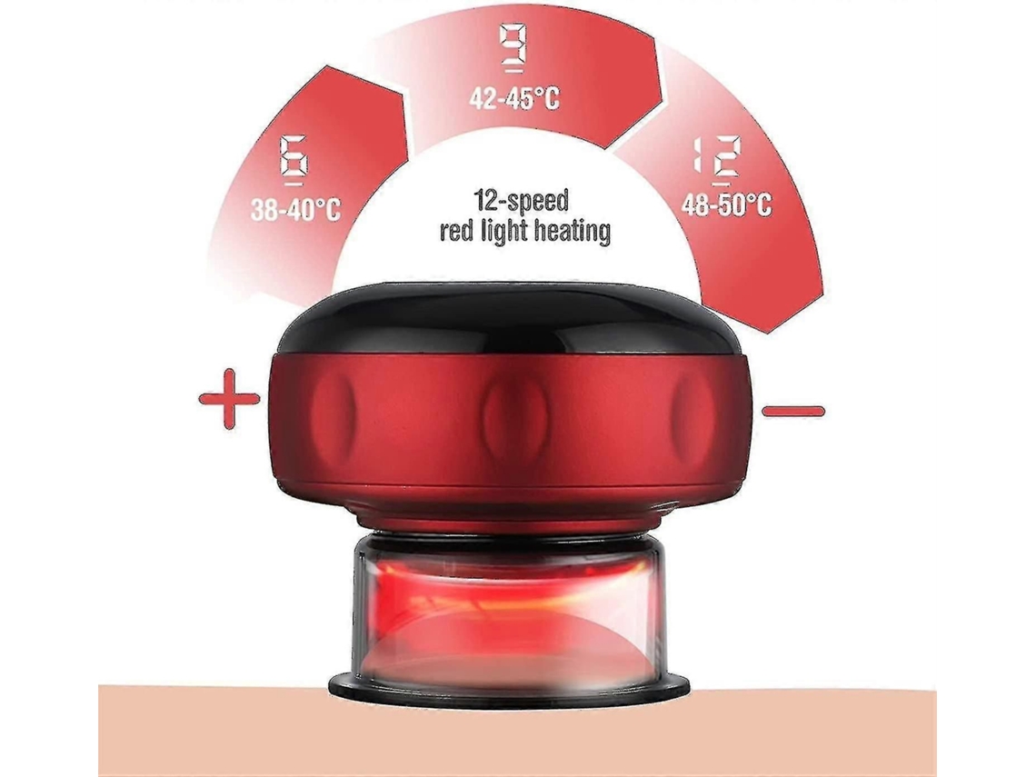 Massageador de Terapia Ventosa Inteligente com Elétrica Luz Vermelha GOKOCO
