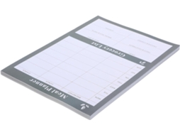 Carnet Liste De Courses Integrado Menus Hebdomadaire Destacável Em Papel Preto Para Planejamento De Refeições