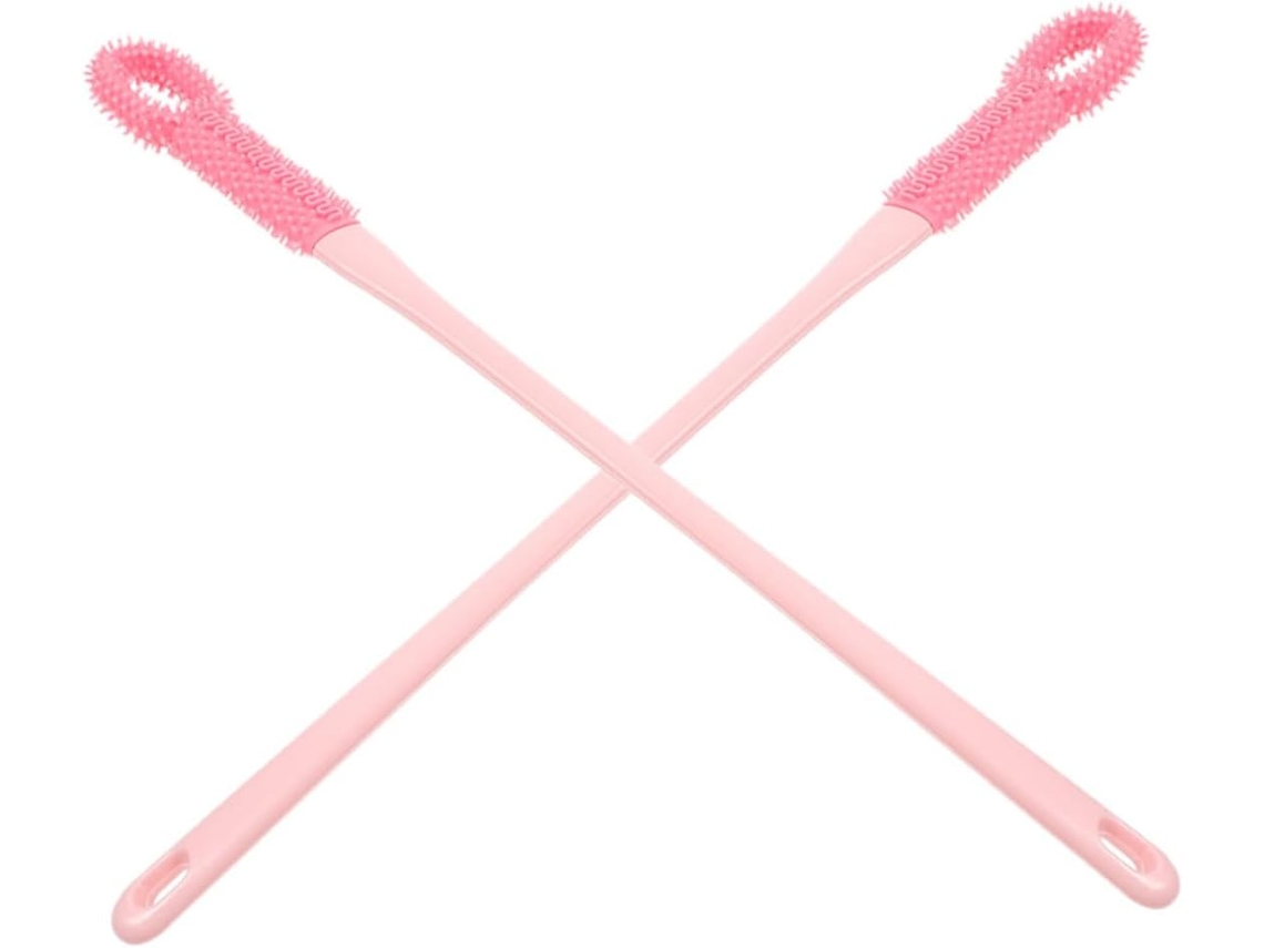 Conjunto De 2 Escovas Silicone Macio Para Os Pés, Com Cabos Longos Ergonômicos, Multifuncionais Para Limpeza Profunda