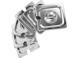 Ideais Para Substituição De Woks E Como Acessório De Cozinha Resistente Em Restaurantes. Conjunto De 6 Tampas De Aço Inoxidável Com Enc Gokoco