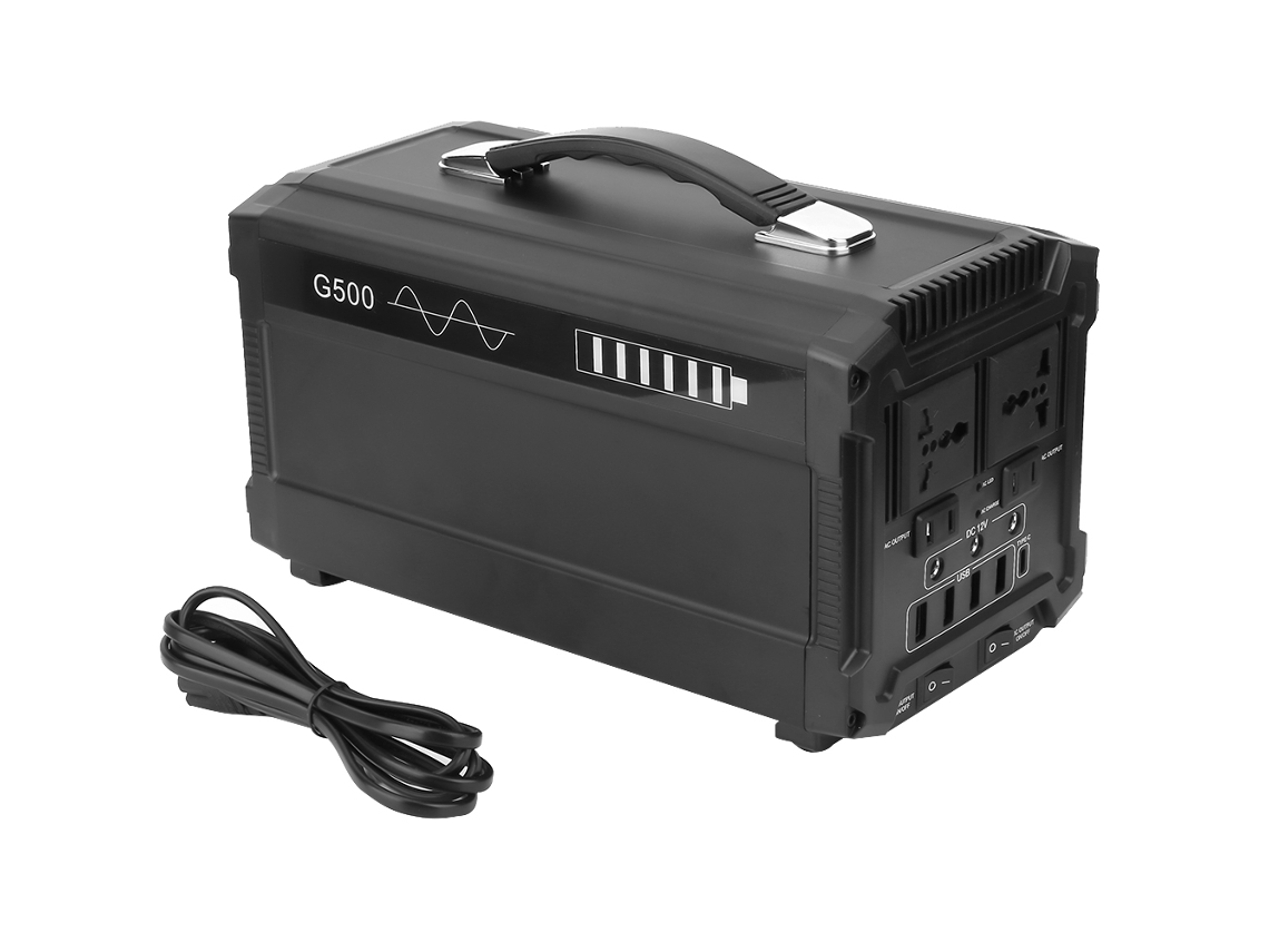 Gerador solar portátil para áreas externas (carregamento rápido, 500 W)