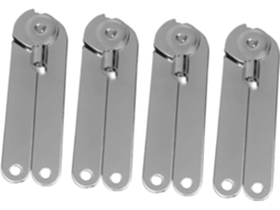 Conjunto De 4 Dobradiças Mola 9 Polegadas Com Suporte Duplo Para