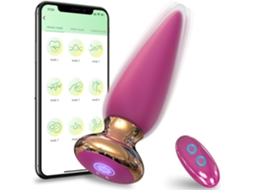 Vibrador Anal Com Aplicação E Comando, Massajador De Próstata Com 9 Modos, Ficha Recarregável Para Ponto G Para Homens E Casais