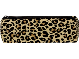 Estojo Lápis Com Estampa De Leopardo, Organizador De Mesa, Nécessaire Escola E Escritório